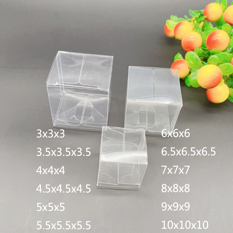 Event Party Box - 100 шт., квадратные пластиковые подарочные коробки,