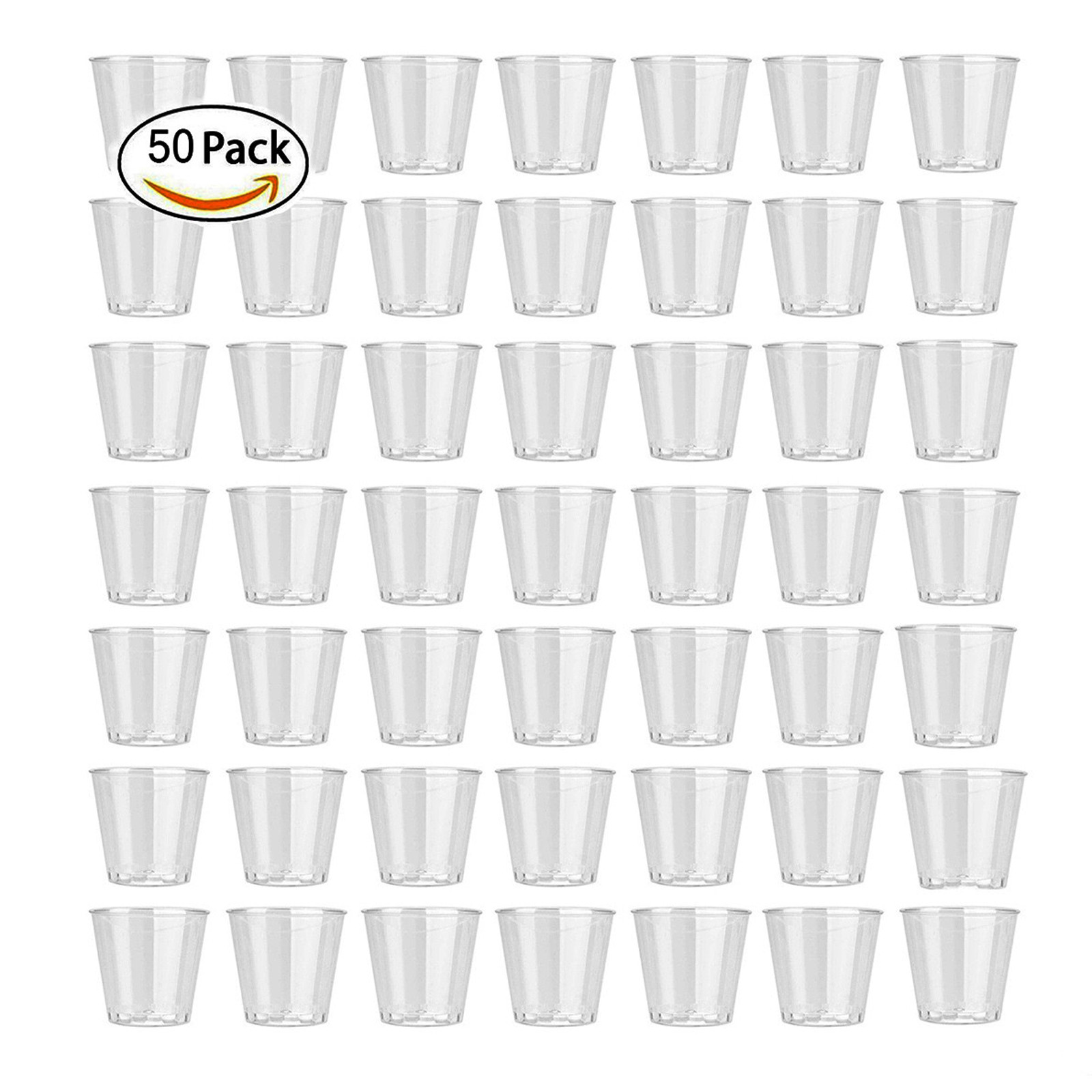 Plastic Cup 50Pcs - 50 шт., 30 мл, новая одноразовая