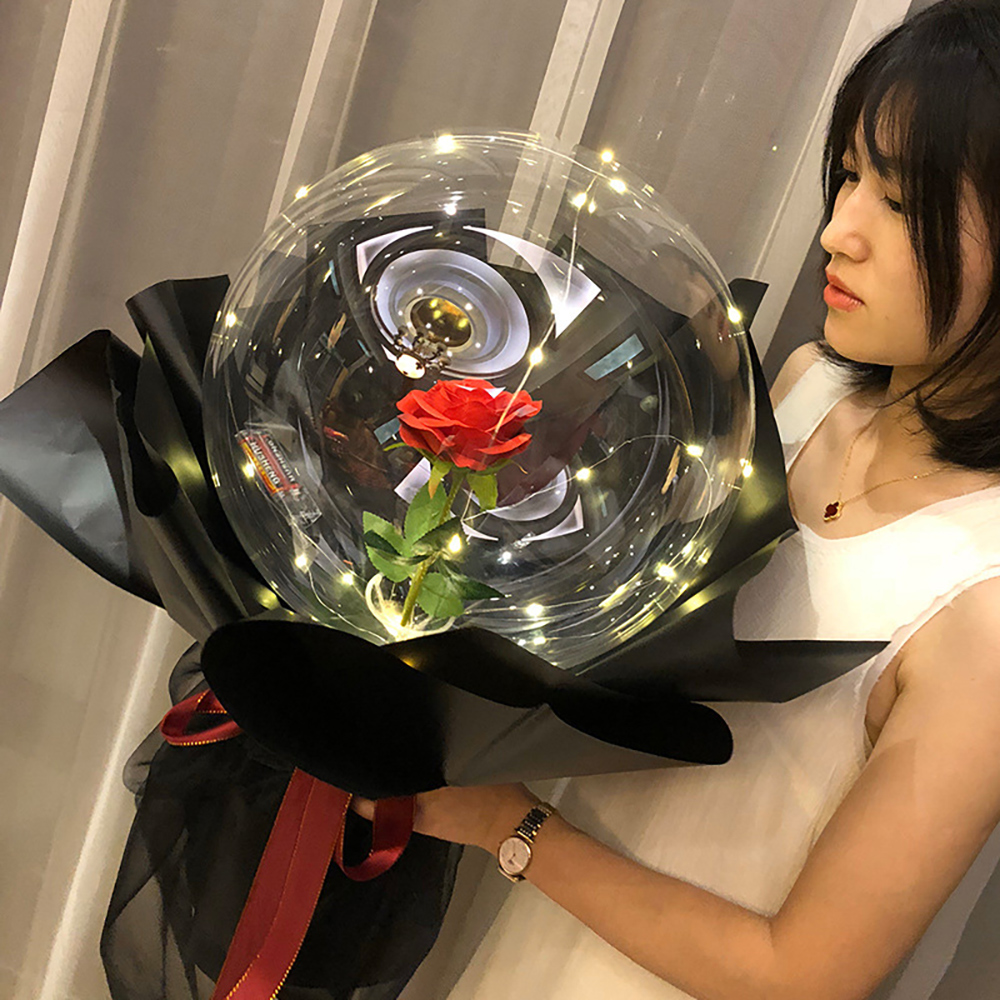 Led Balloon Light - Воздушный шар в виде розы на