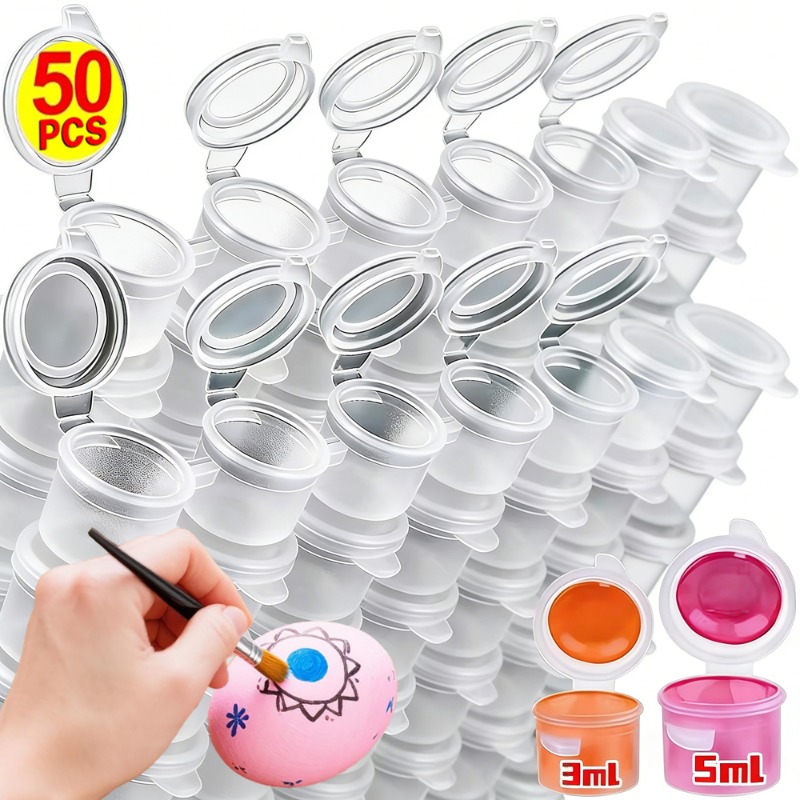 Plastic Cup 50Pcs - 10/30/50 шт. пустых контейнеров для краски,