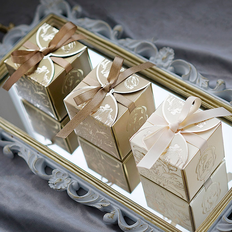 Event Party Box - Подарочные коробки из квадратной бумаги с