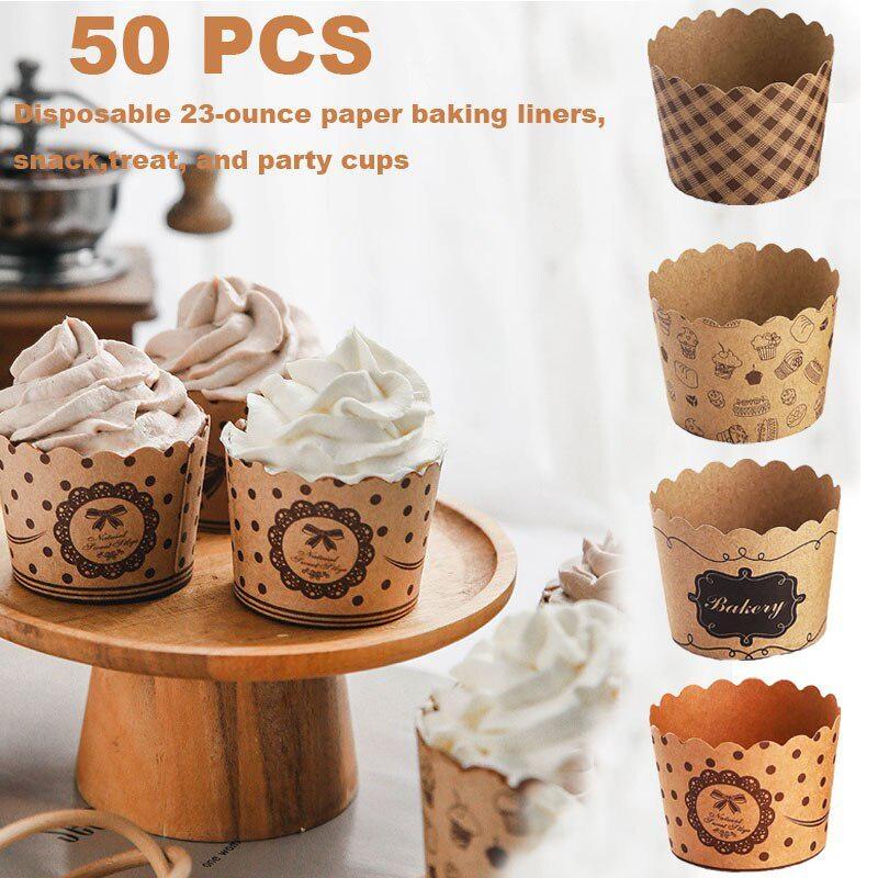 Plastic Cup 50Pcs - 50 шт./упак. бумажные стаканчики для кексов,