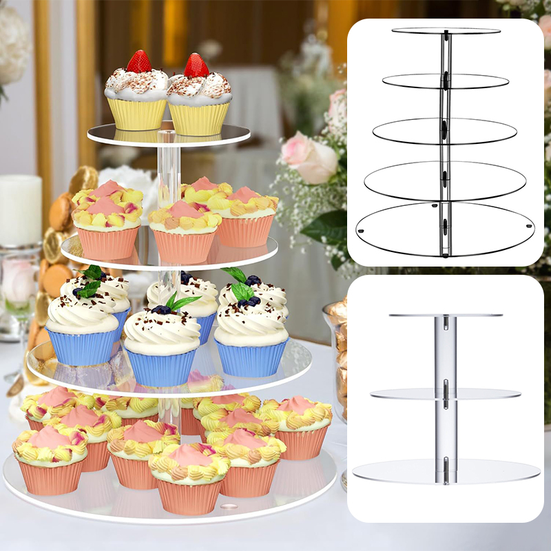 1 шт. 3/4/5 ярусная акриловая  – обзор и цена Cupcake Stand Tier