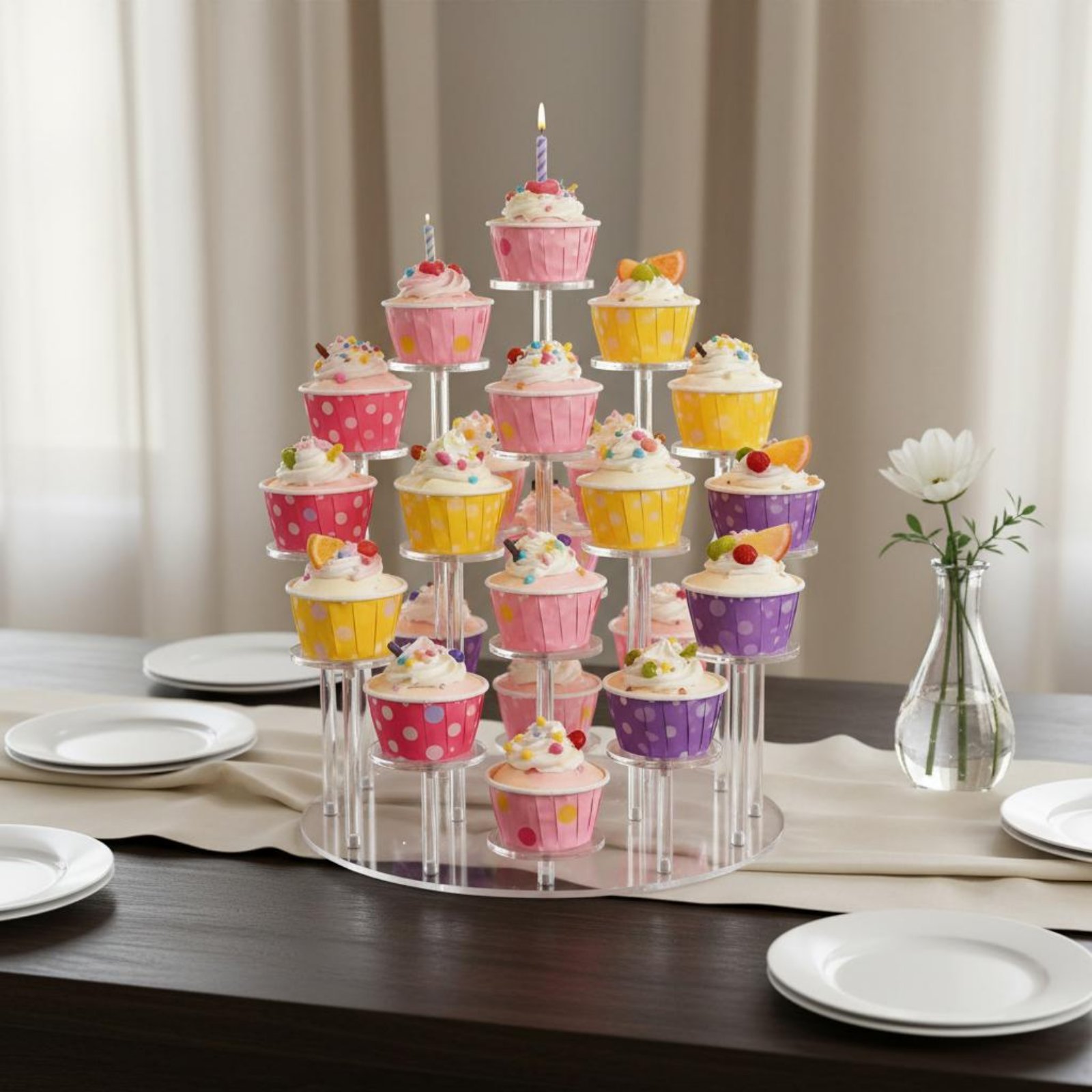 Акриловая подставка для кексов – обзор и цена Cupcake Stand Tier