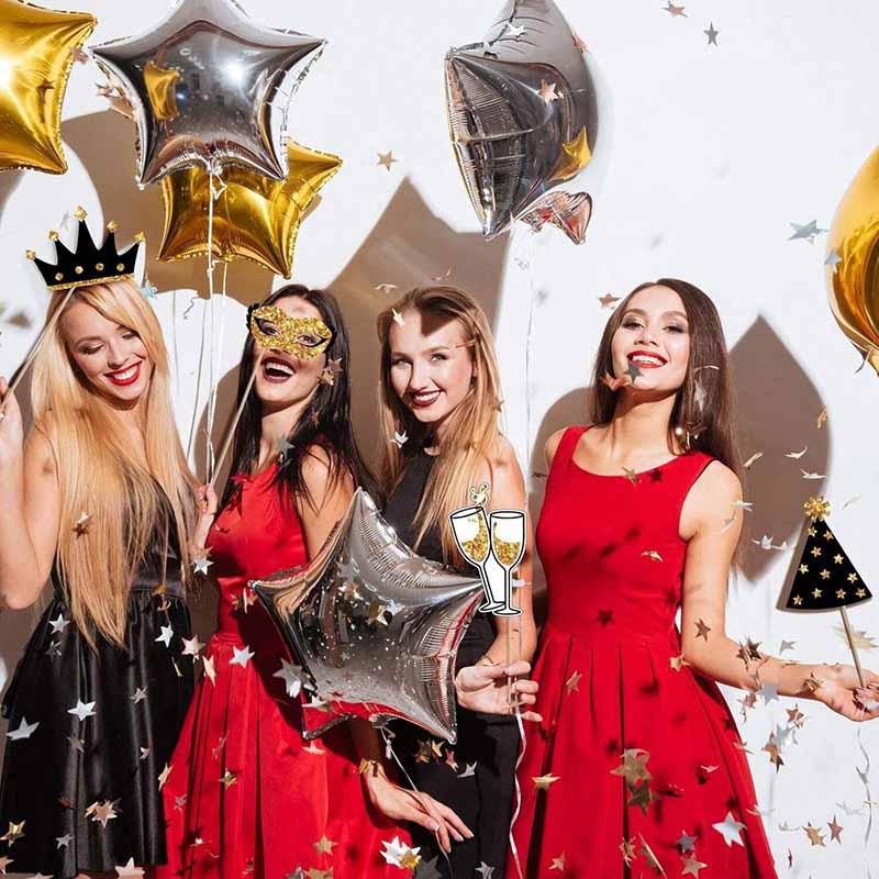 23 предмета: черно-золотые бум – обзор и цена Photo Booth Frame