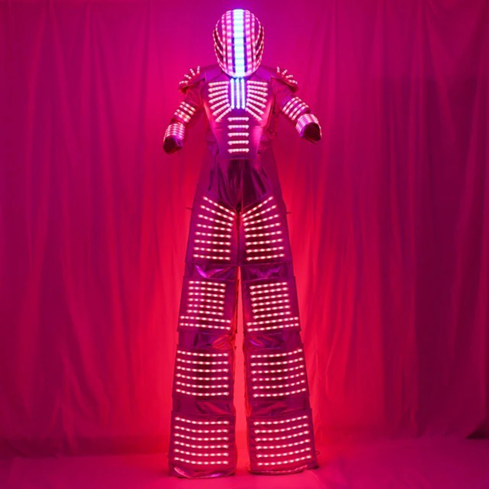 Светящийся LED-костюм робота д – обзор и цена Event Party Dj