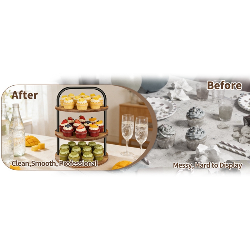 ABLN-Деревянная подставка для  – обзор и цена Cupcake Stand Tier