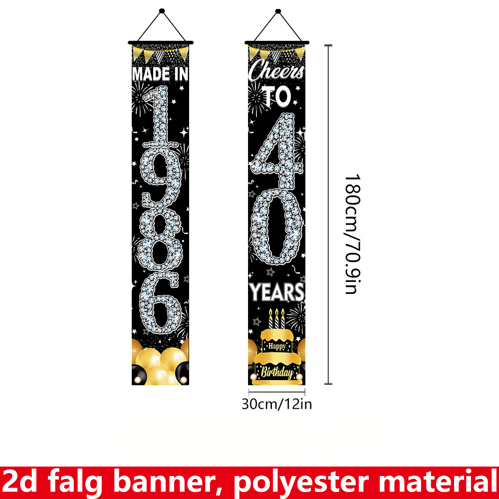 2 шт. плоских 2D-баннеров на 4 – обзор и цена Party Banner Gold